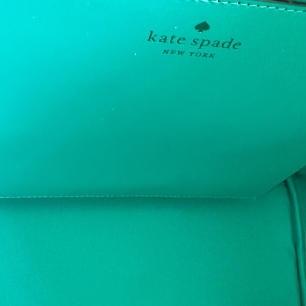 Kate Spade Mint Green Saffiano Leather Tote Large Work Laptop Bag NWOT Chic - Picture 13 of 16